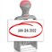 ExtraMark Heavy Duty Office Date Stamp Brush Stroke Design Self Inking Dater RedBlack Ink Color