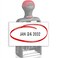 ExtraMark Heavy Duty Office Date Stamp Brush Stroke Design Self Inking Dater RedBlack Ink Color