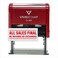 Vivid Stamp All Sales Final No Refunds No Exchanges Self Inking Rubber Stamp Red Ink Large