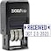 ZIGEL D50 Date Stamp with Received Self Inking Date Stamp Blue