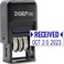 ZIGEL D50 Date Stamp with Received Self Inking Date Stamp Blue