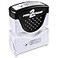 ACCUSTAMP2 Message Stamp with Shutter 1Color ENTERED 158 x 12 Impression PreInk Blue Ink 035573