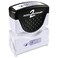 ACCUSTAMP2 Message Stamp with Shutter 1Color ENTERED 158 x 12 Impression PreInk Blue Ink 035573