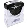 ACCUSTAMP2 Message Stamp with Shutter 1Color ENTERED 158 x 12 Impression PreInk Blue Ink 035573
