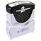 ACCUSTAMP2 Message Stamp with Shutter 1Color ENTERED 158 x 12 Impression PreInk Blue Ink 035614