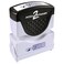 ACCUSTAMP2 Message Stamp with Shutter 1Color ENTERED 158 x 12 Impression PreInk Blue Ink 035614
