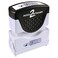 ACCUSTAMP2 Message Stamp with Shutter 1Color ENTERED 158 x 12 Impression PreInk Blue Ink 035614