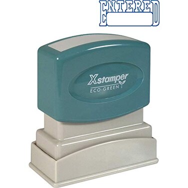 Xstamper SHACHIHATA INC Entered Ink Stamp 12 x 158 Inches Blue Ink XST1205