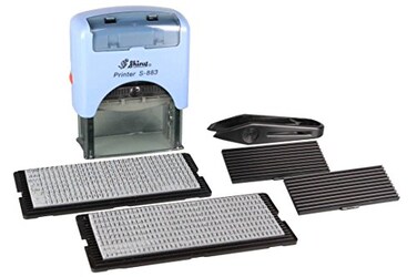 Shiny Self Inking Custom Text Printing Kit S883