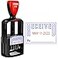 Mark 2000 SelfInking Rubber Date Office Stamp with Received Phrase Blue Ink Date Red Ink 12Year Band
