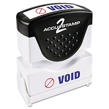 ACCUSTAMP2 035539 PreInked Shutter Stamp Void RedBlue Ink 1 Count