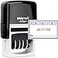 MaxMark Office Self Inking Date Stamp with Phrase Received 2 Color BlueRed Ink
