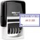 MaxMark Office Self Inking Date Stamp with Phrase Received 2 Color BlueRed Ink