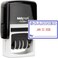 MaxMark Office Self Inking Date Stamp with Phrase Scanned 2 Color BlueRed Ink