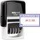 MaxMark Office Self Inking Date Stamp with Phrase Scanned 2 Color BlueRed Ink