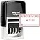 MaxMark Office Self Inking Date Stamp with Phrase Received Red Ink