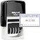 MaxMark Office Self Inking Date Stamp with Phrase Completed 2 Color BlueRed Ink