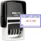 MaxMark Office Self Inking Date Stamp with Phrase Completed 2 Color BlueRed Ink