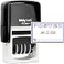 MaxMark Office Self Inking Date Stamp with Phrase Posted 2 Color BlueRed Ink