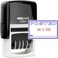 MaxMark Office Self Inking Date Stamp with Phrase Posted 2 Color BlueRed Ink