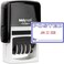 MaxMark Office Self Inking Date Stamp with Phrase Posted 2 Color BlueRed Ink
