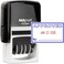 MaxMark Office Self Inking Date Stamp with Phrase Approved 2 Color BlueRed Ink