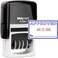 MaxMark Office Self Inking Date Stamp with Phrase Approved 2 Color BlueRed Ink