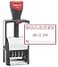 MaxMark Heavy Duty Self Inking Date Stamp with Phrase Scanned Red Ink
