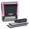 Trodat Printy 4913 SelfInking Do It Yourself DIY 5 Line Personalized Custom Message Stamp with Black Ink Pink