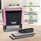 Trodat Printy 4913 SelfInking Do It Yourself DIY 5 Line Personalized Custom Message Stamp with Black Ink Pink