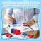 Crtiin 16 Pcs Office Stamp Set Message Self Inking Rubber Stamp Set for Office Stamps Completed Faxed Scanned Stamps for Message SuppliesRed Blue