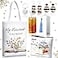 Ziliny 7 Pcs Book Lovers Gifts Set Book Makeup Bag Earrings Metal Bookmarks Keychain Glass Cup for Reader Gifts AccessoriesClassic