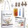 Ziliny 7 Pcs Book Lovers Gifts Set Book Makeup Bag Earrings Metal Bookmarks Keychain Glass Cup for Reader Gifts AccessoriesClassic