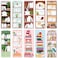 BOBOKA 100 Pieces Book Tracker Bookmarks Bookshelf Design DoubleSided Reading Page Markers Bookmarks for Book Lovers Cute Book Marks for Reading Women Students School Supplies Gifts