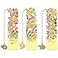 Sgbvzbd 3 PCS Metal Bookmarks Beautiful Flower Bookmarks Chrysanthemum Pomegranate Flowers Narcissus