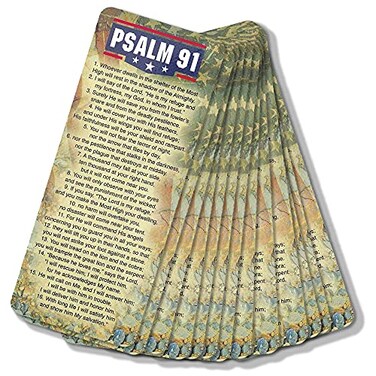 Dicksons Psalm 91 Full Verse American Flag Detail Cardstock Bookmarks Pack of 12