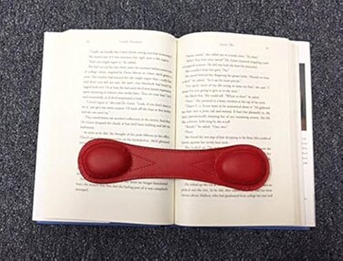 Weighted Bookmarks Genuine Leather Weighted Bookmark for HandsFree Reading Book Holder for Cookbooks and Study 85 Inch