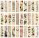 Jianbenmu Vintage Natural Style Butterfly Flower Plant Bookmarks 30PCS Gentle Whispers