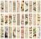Jianbenmu Vintage Natural Style Butterfly Flower Plant Bookmarks 30PCS Gentle Whispers