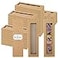 Roowest 50 Set Kraft Bookmark Boxes Sleeves Resin Bookmark Holder 59 x 18 Cardboard Gift Boxes DIY Blank Display Cards for Wrapping Gift SuppliesBrown
