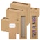 Roowest 50 Set Kraft Bookmark Boxes Sleeves Resin Bookmark Holder 59 x 18 Cardboard Gift Boxes DIY Blank Display Cards for Wrapping Gift SuppliesBrown