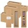 Roowest 50 Set Kraft Bookmark Boxes Sleeves Resin Bookmark Holder 59 x 18 Cardboard Gift Boxes DIY Blank Display Cards for Wrapping Gift SuppliesBrown