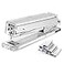 OfficeGoods Acrylic Stapler Aesthetic Durable Silver Desk Staple for Modern Office Stylish Compact Office Supplies for Women Men