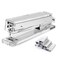 OfficeGoods Acrylic Stapler Aesthetic Durable Silver Desk Staple for Modern Office Stylish Compact Office Supplies for Women Men