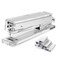 OfficeGoods Acrylic Stapler Aesthetic Durable Silver Desk Staple for Modern Office Stylish Compact Office Supplies for Women Men