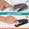 AFMAT Effortless Stapler for Desk 50 Sheet Desktop Stapler Ergonomic Office Staplers One Finger Touch Stapling Builtin Remover Portable Space Save Size Good for Home Office ES10Gray