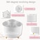 suniya Office Supplies White Desk AccessoriesDesk OrganizerPhone StandScissorsStaplerTape DispenserBinder clipsStaplesstaple removerSticky NotesIndex TabsClear TapeMini Box CutterCool Pen16pcs