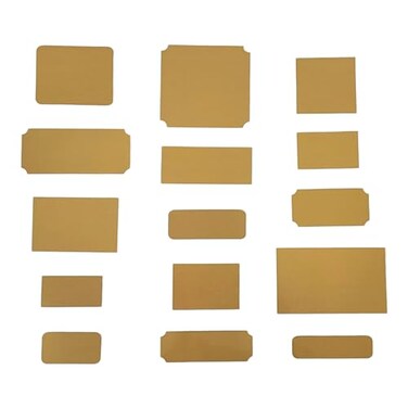 Custom Engraving Plates Brass Engraving Name Plate Set 15 Pieces 3 Styles Mixed Sizes 23 Maximum Length
