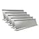 Icomecn 2 x 8 Aluminum Desk Name Plate Holder Office Business Desk Sign Holder Desktop5 Pack Silver