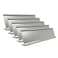 Icomecn 2 x 8 Aluminum Desk Name Plate Holder Office Business Desk Sign Holder Desktop5 Pack Silver